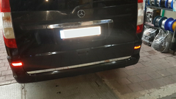 Mercedes Viano 2004–2014 RVS sierstrip voor kofferklep foto 5