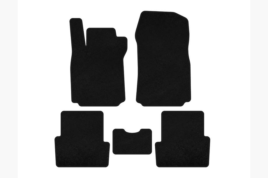 Renault Modus 2005–2012 Textiele automatten Deluxe (Zwart) Image