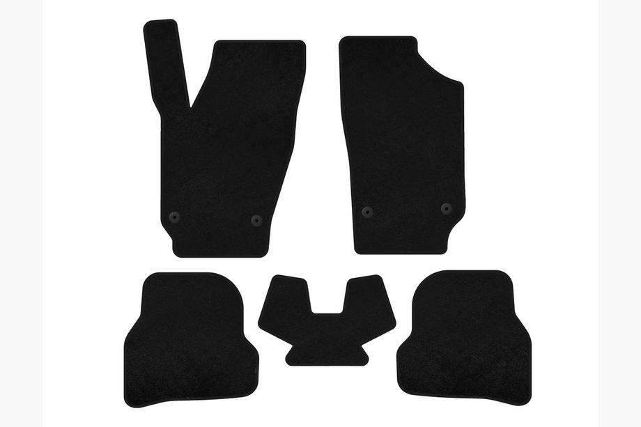 Seat Ibiza 2010–2017 Textiel automatten Deluxe (2010-2012, HB, 5-deurs, zwart) Image