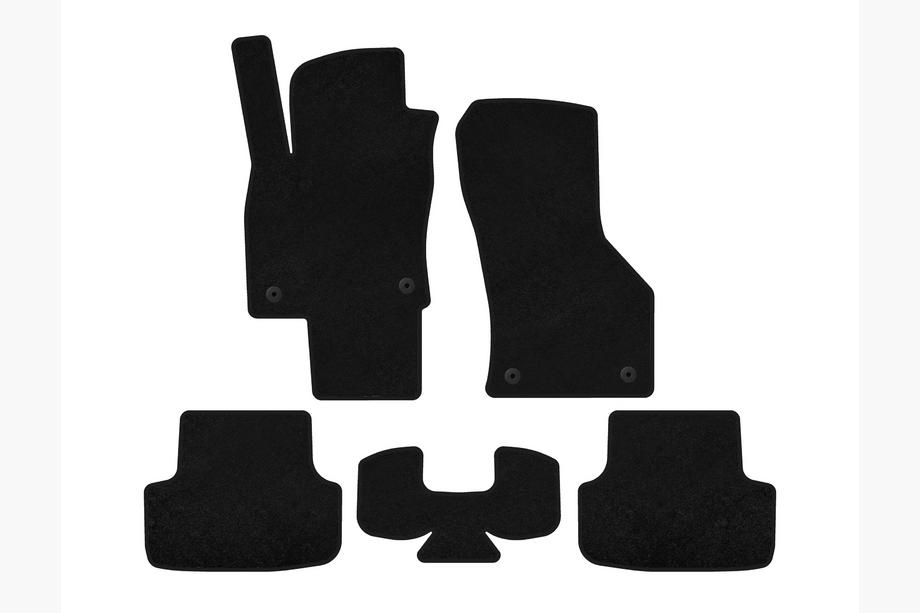 Seat Leon 2013–2020 Textiele automatten Deluxe (Zwart) Image