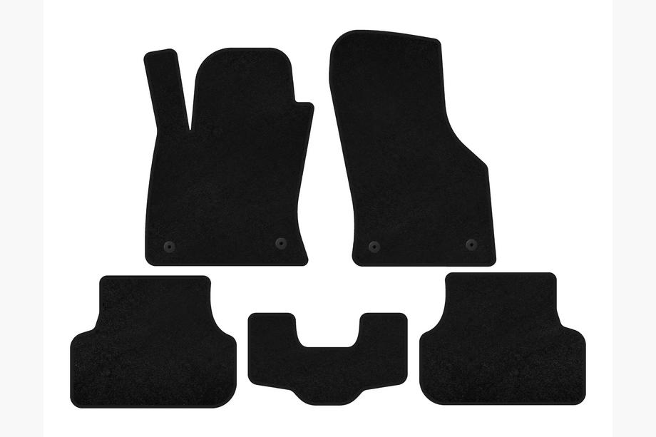 Seat Leon 2013–2020 Textielen automatten Deluxe (2013-2016, SW, zwart) Image