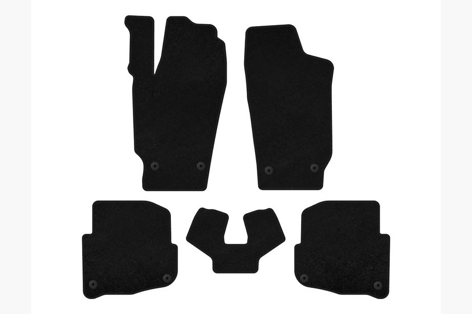 Skoda Fabia 2000–2007 Textiele automatten Deluxe (SD, zwart) Image