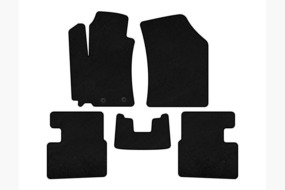 Suzuki Swift 2010–2017 Deluxe textiel vloermatten (HB, 5-deurs, zwart) Image