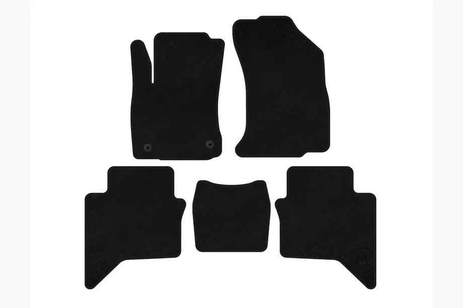 Toyota Hilux 2015– Textiele automatten Deluxe (Zwart) Image