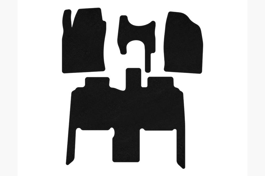 Toyota Previa 2000–2006 Textiele automatten Deluxe (Zwart) Image