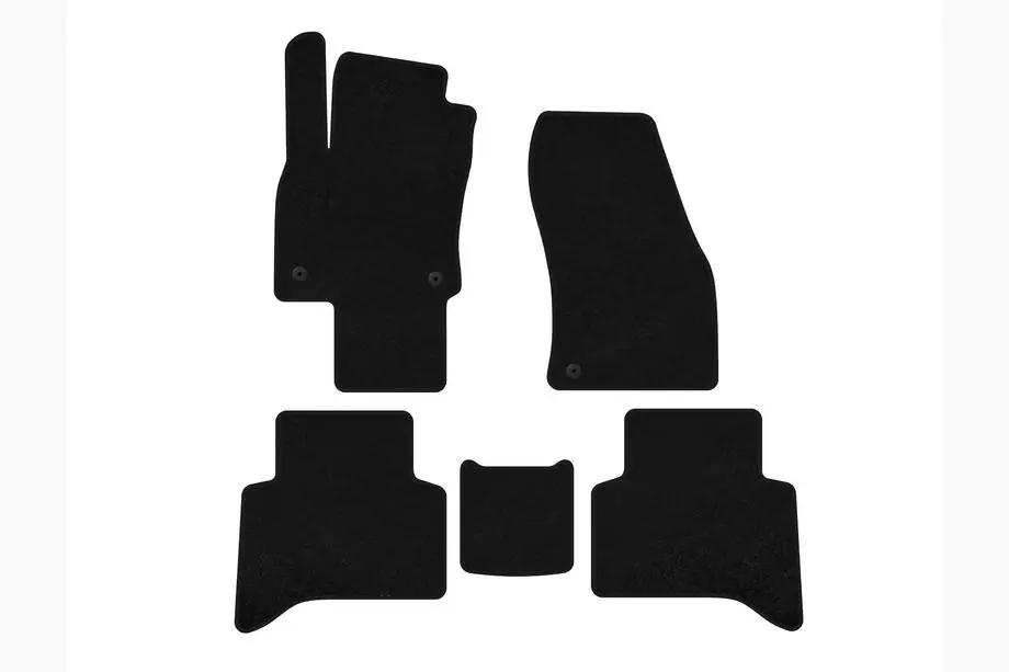 Volkswagen Touran 2015– Deluxe stoffen automatten (5-zits, zwart) Image