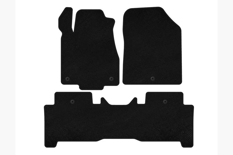 Acura MDX 2007–2013 Deluxe textiele vloermatten (2 rijen, zwart) Image