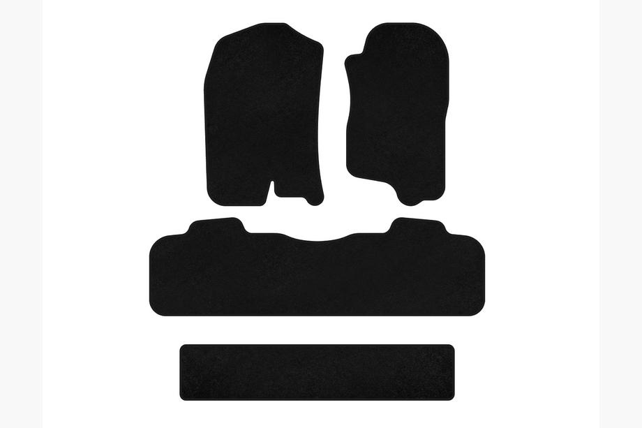 Chevrolet Tahoe 2014–2019 Velours automatten Deluxe (3 rijen, 2007-2014, zwart) Image