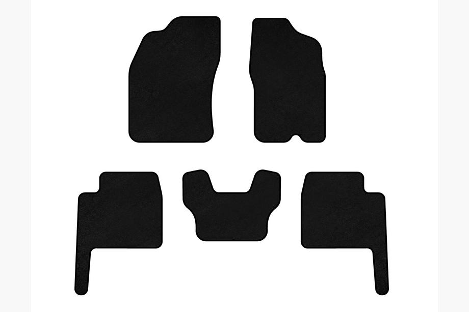 Dodge Durango 2004–2009 Textiele automatten Deluxe (Zwart) Image