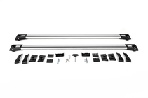 Kia Carnival 2021– Dakdragers (dwarsdragers) voor standaard dakrails, afsluitbaar met sleutel, WingBar V1 (2 stuks) tot 110 cm, grijs foto 12