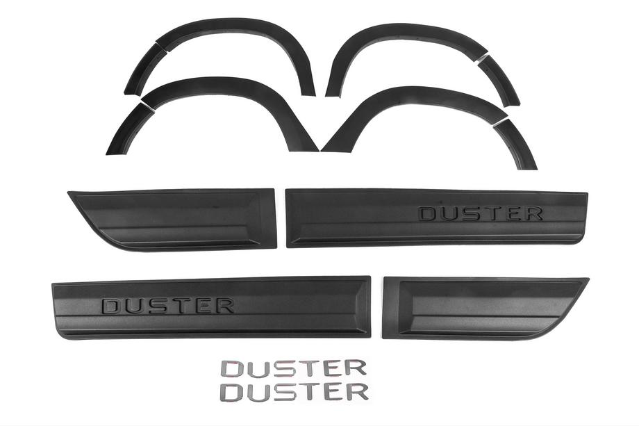 Dacia Duster 2018–2024 Wielkastverbreders met sierlijsten (12 stuks, zwart ABS) Image