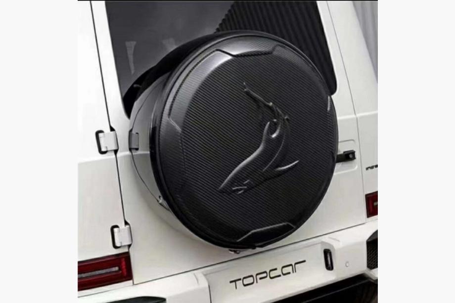 Mercedes G-klasse W463 1990–2018 Reservewielkap Topcar-Style (Carbon) Image