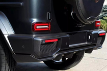 Mercedes G-Klasse W463 2018–2024 Achterbumperdiffuser V2 (voor G63 AMG, carbon) foto 3
