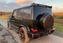 Mercedes G-Klasse W463 2018–2024 Achterbumperdiffuser V2 (voor G63 AMG, carbon) foto 1