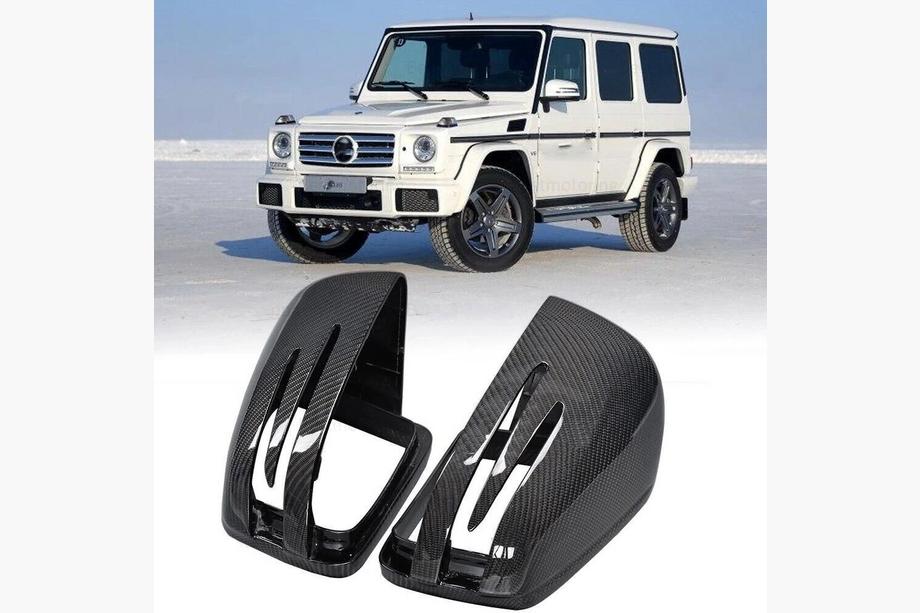 Mercedes G-klasse W463 1990–2018 Carbon spiegelkappen (2 stuks) Foto 2
