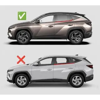 Raamdeflectoren (4 stuks, HIC) Hyundai Tucson NX4 2021– foto 1