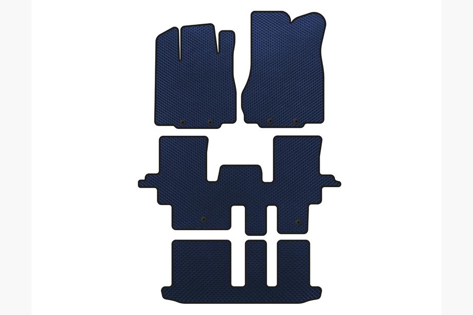 Infiniti QX60 2016–2021 EVA automatten (3 rijen, blauw) Image