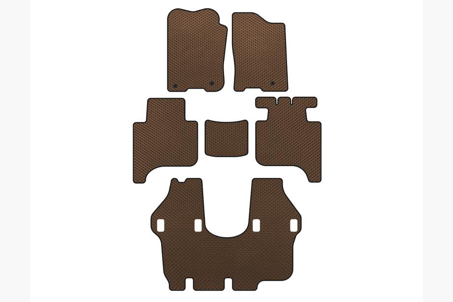 Infiniti QX56 2004–2010 EVA automatten (3 rijen, 2004-2008, Bruin) Foto 1