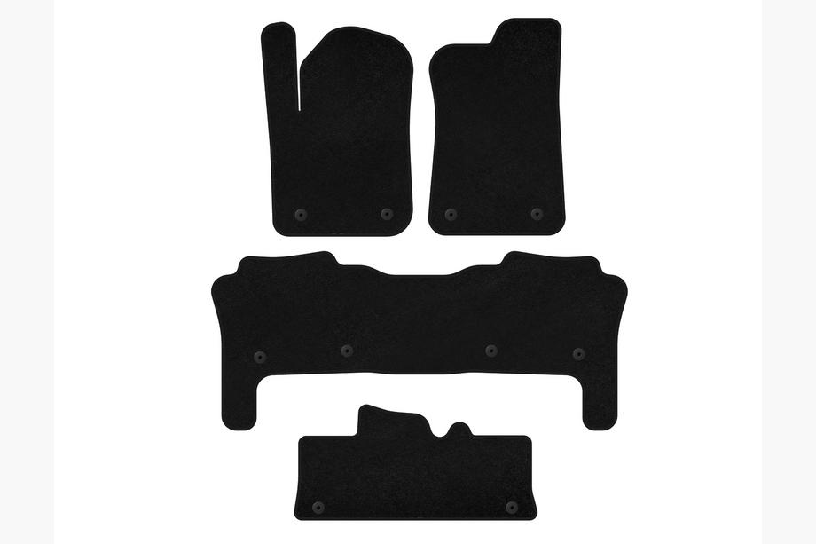 Infiniti QX56 2010–2013 Textiele automatten Deluxe (3 rijen, zwart) Image