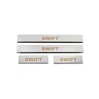 RVS instaplijsten (4 stuks) Suzuki Swift 2010–2017 foto 2