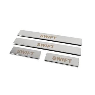 RVS instaplijsten (4 stuks) Suzuki Swift 2010–2017 foto 1