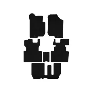Premium textielen automatten (2006-2012, 3 rijen, 7-zits, zwart) foto 1