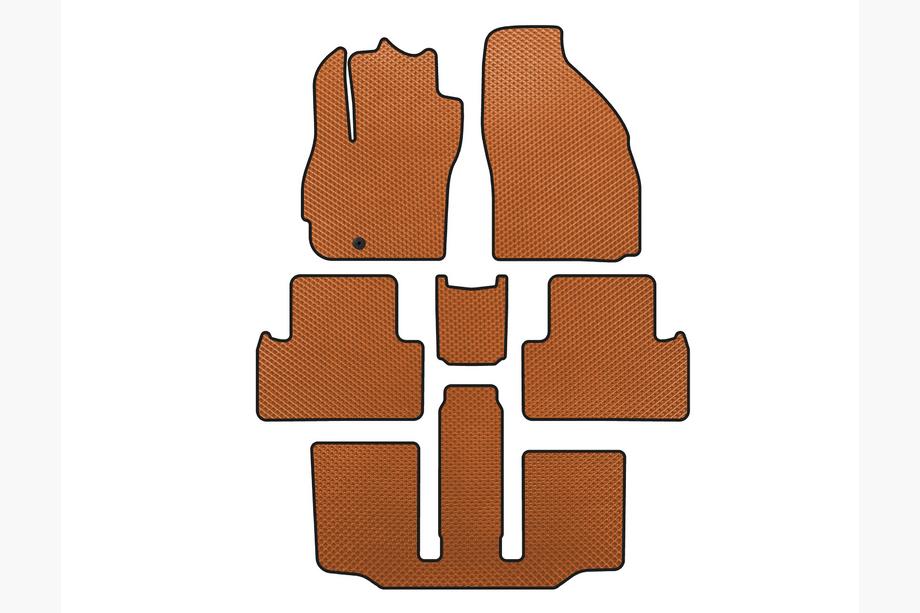 Mazda 5 2005–2009 EVA automatten (3 rijen, 7-zits, oranje) Image