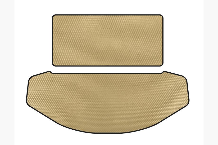 Mazda CX-9 2017– EVA kofferbakmat (rugleuning + kofferbak, 7-zits, beige) Image