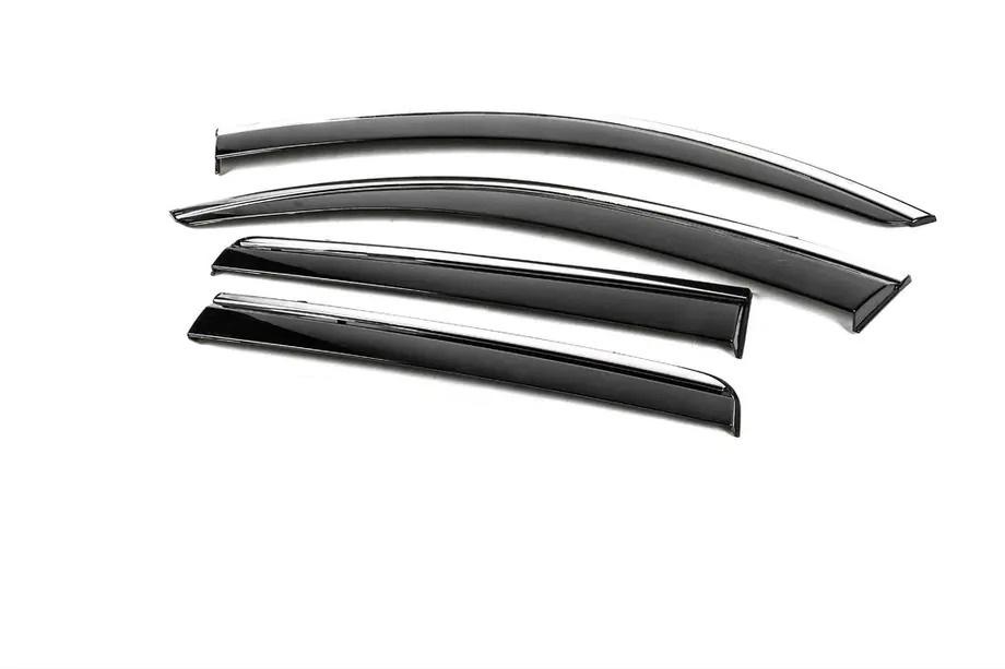 Mitsubishi Outlander 2012–2021 Windschermen met chromen sierlijst Niken Luxury (4 stuks) Foto 2