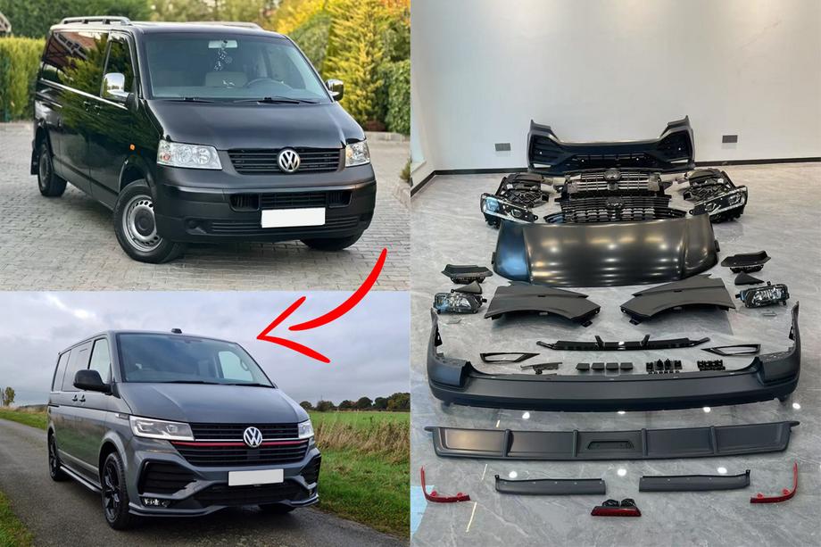 Volkswagen T5 2010–2015 Facelift ombouwset naar T6.1 Sportline Image