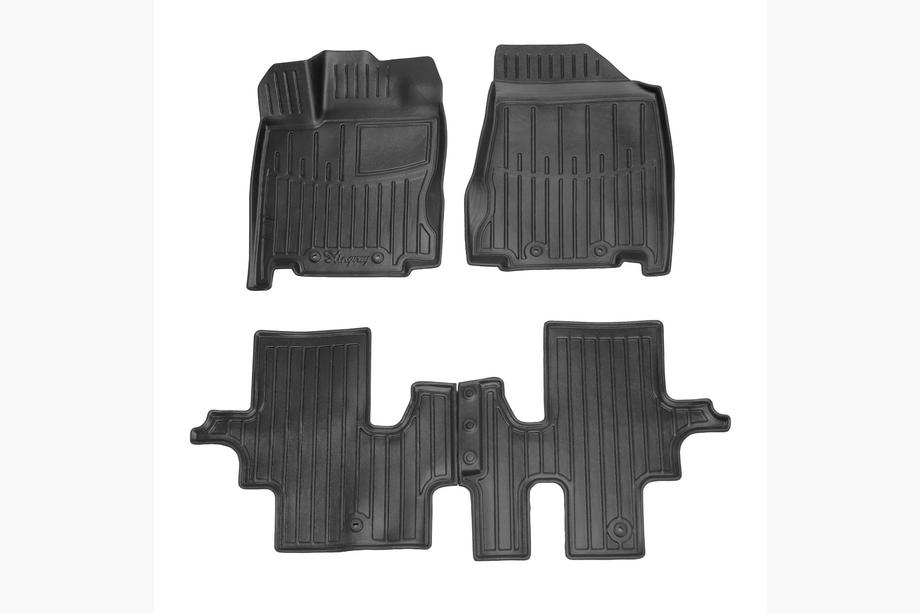 Infiniti QX60 2016–2021 Stingray 3D rubber automatten (7 zitplaatsen, 4 stuks) Image
