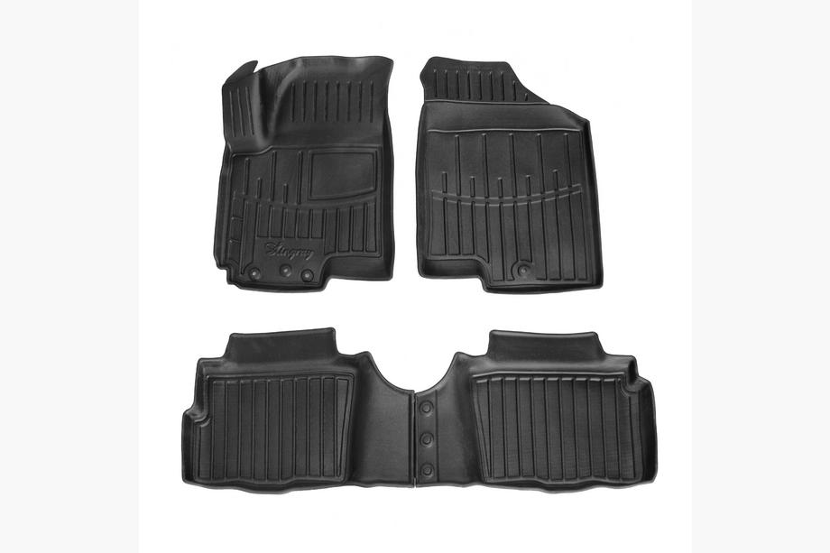 Kia Soul I 2008–2013 Stingray 3D rubber automatten voor interieur (4 stuks) Image