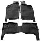 Nissan NP300 1999–2015 Stingray 3D rubber automatten (voor Navara (D22), rechtsgestuurd, 3-delig) foto 1