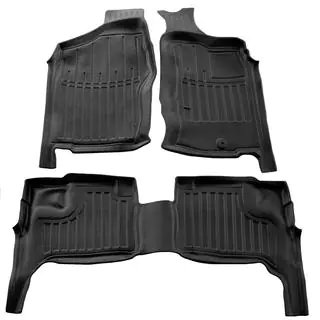 Stingray 3D rubber automatten (voor Navara (D22), rechtsgestuurd, 3-delig)