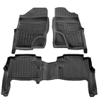 Nissan Navara 2006–2015 Stingray 3D rubber vloermatten (rechtsgestuurd, 3 stuks) foto 1