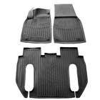 Tesla Model X 2015– Stingray 3D rubberen vloermatten (voor Plaid, 6-zits, 3 stuks) foto 1