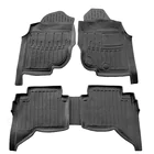 Toyota Hilux 2006–2015 Stingray 3D rubber vloermatten (rechts gestuurd, Crew Cab, 5-delig) foto 1