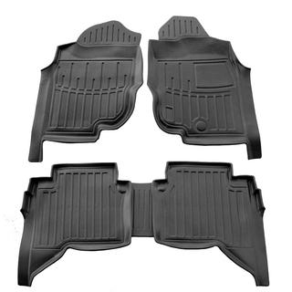 Stingray 3D rubber vloermatten (rechts gestuurd, Crew Cab, 5-delig) Toyota Hilux 2006–2015