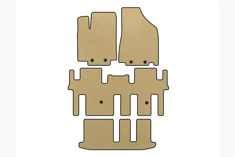 Nissan Pathfinder R52 2012–2021 EVA automatten (3 rijen, beige) Image
