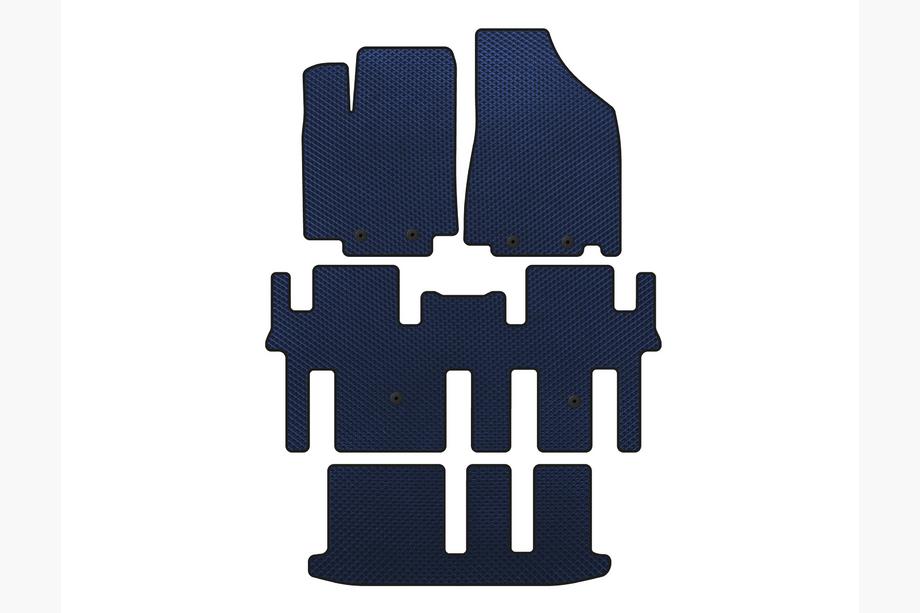Nissan Pathfinder R52 2012–2021 EVA automatten (3 rijen, blauw) Image