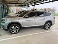 Volkswagen Atlas (Terramont) 2016– Dakdragers (dwarsbalken) voor standaard dakrails zonder sleutel Flybar V1 (2 stuks) tot 140 cm, Zwart foto 2