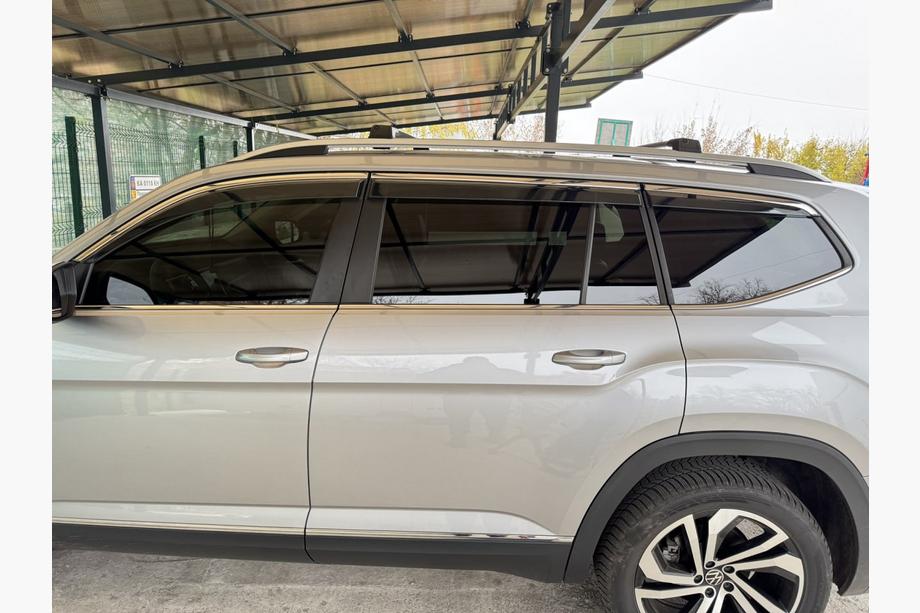 Volkswagen Atlas (Terramont) 2016– Dakdragers (dwarsbalken) voor standaard dakrails zonder sleutel Flybar V1 (2 stuks) tot 140 cm, Zwart Image