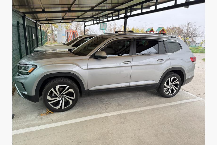 Volkswagen Atlas (Terramont) 2016– Dakdragers (dwarsbalken) voor standaard dakrails zonder sleutel Flybar V1 (2 stuks) tot 110 cm, grijs Foto 2