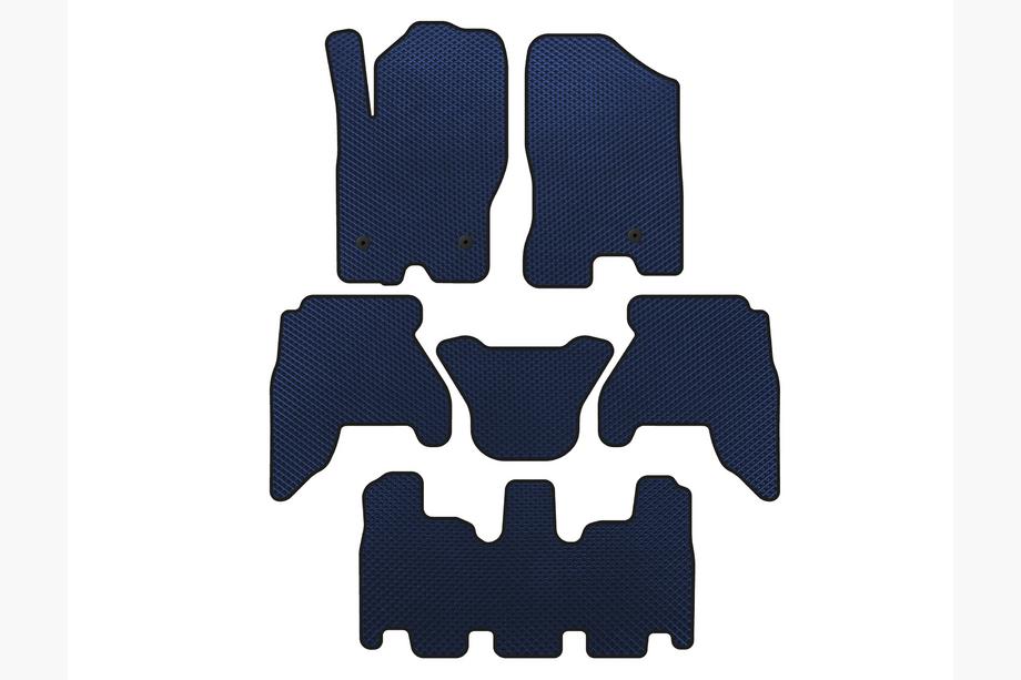 Nissan Pathfinder R51 2005–2014 EVA automatten (3 rijen, Blauw, 2010-2014) Image