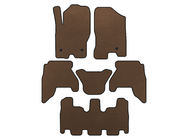 Nissan Pathfinder R51 2005–2014 EVA automatten (3 rijen, Bruin, 2010-2014) foto 1