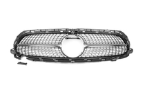 Mercedes E-Klasse Coupé C238 2016–2024 Voorgrille Diamond Silver (voor AMG-Line 2020-2023) Met camerabevestiging foto 1