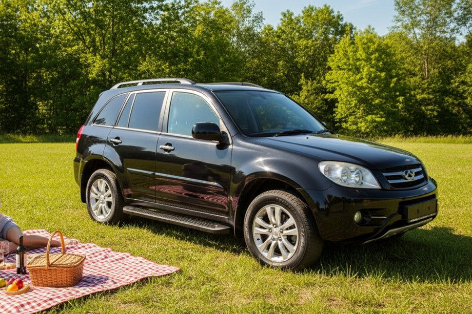 Chery Tiggo 1 2005–2016 Allmond Black zijtreden (2 st., aluminium) Image