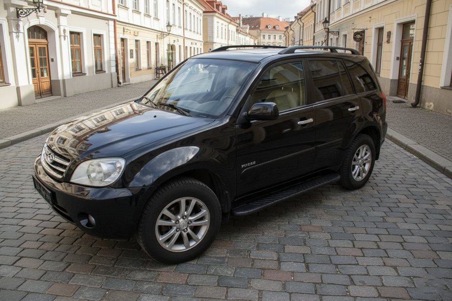 Chery Tiggo 1 2005–2016 Bosphorus Black side steps (2 stuks, aluminium) Image