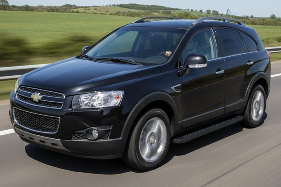 Chevrolet Captiva 2006–2019 Allmond Black side steps (2 st., aluminium) Image