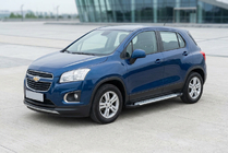 Chevrolet Trax 2012–2023 Side steps Allmond Grey (2 stuks, aluminium) foto 2